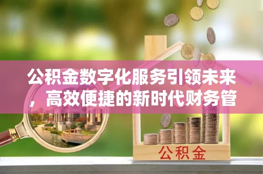 阆中公积金数字化服务引领未来，高效便捷的新时代财务管理