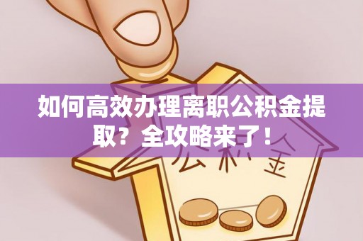 阆中如何高效办理离职公积金提取？全攻略来了！