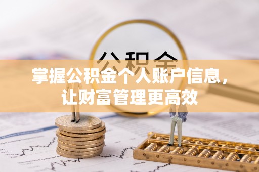 阆中掌握公积金个人账户信息，让财富管理更高效