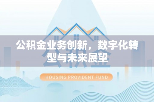 阆中公积金业务创新，数字化转型与未来展望