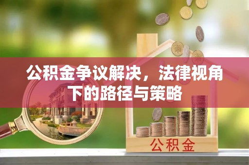 阆中公积金争议解决，法律视角下的路径与策略