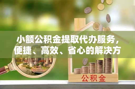 阆中小额公积金提取代办服务，便捷、高效、省心的解决方案